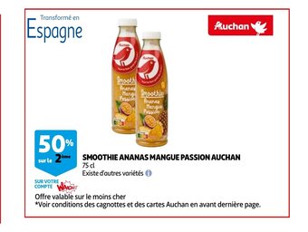 Smoothie ananas mangue passion 75 cl