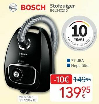Eldi Bosch stofzuiger bgls4x210 aanbieding