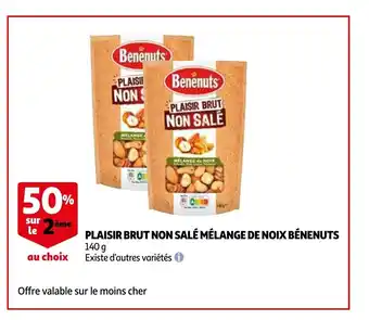 Auchan Benenuts plaisir brut non sale melange de noix 140 g aanbieding