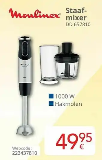 Eldi Moulinex staafmixer dd 657810 aanbieding