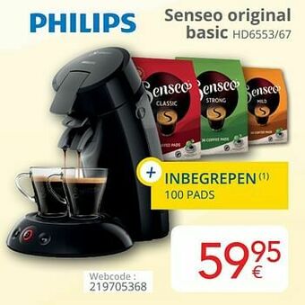 Philips senseo original basic hd6553-67