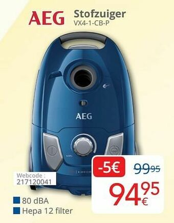 Eldi Aeg stofzuiger vx4-1-cb-p aanbieding