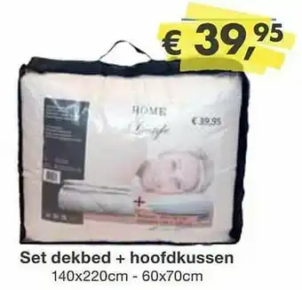 Europoint Set dekbed + hoofdkussen aanbieding