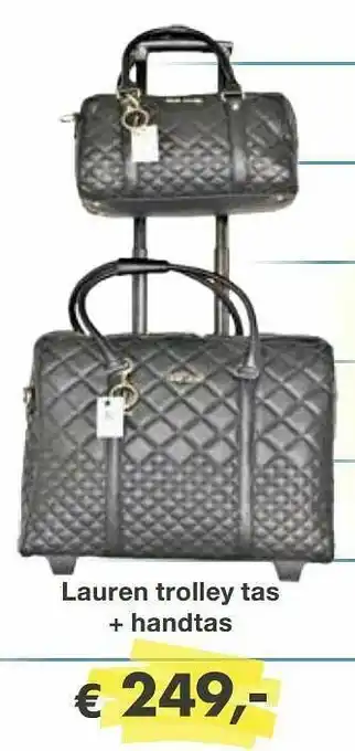 Lauren trolley tas + handtas