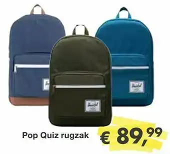 Pop quiz rugzak