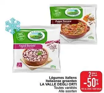 Légumes italiens italiaanse groenten la valle degli orti