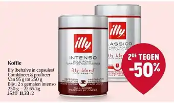 Delhaize Koffie illy aanbieding