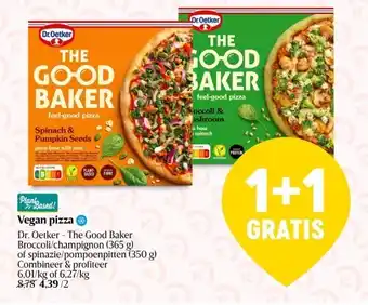 Delhaize Vegan pizza dr. oetker aanbieding
