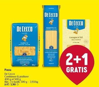 Delhaize Pasta de cecco aanbieding