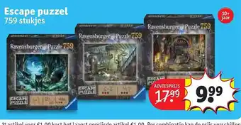 Kruidvat Escape puzzel aanbieding