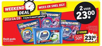 Kruidvat Dash pods aanbieding