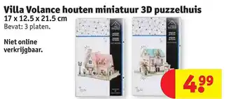 Kruidvat Villa vollance houten miniatuur 3d puzzelhuis aanbieding