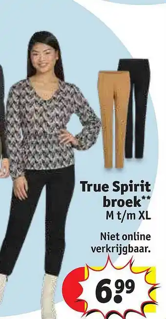 Kruidvat True spirit broek aanbieding
