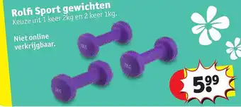 Kruidvat Rolfi sport gewichten aanbieding