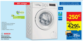 Carrefour Bosch Wasmachine WAN282M2FG aanbieding