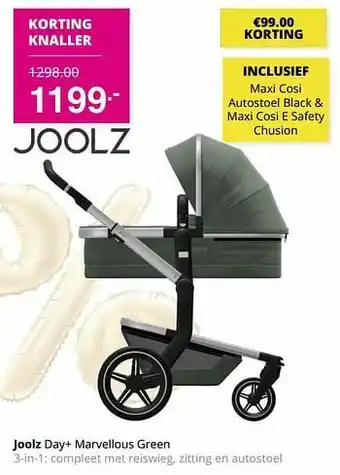Baby & Tiener Joolz day+ marvellous green 3-in-1 aanbieding
