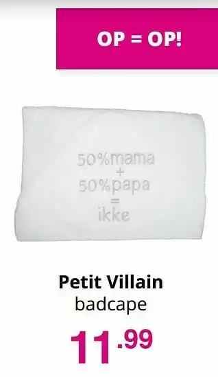 Petit villain badcape