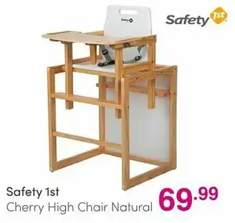 Baby & Tiener Safety 1st cherry high chair natural aanbieding