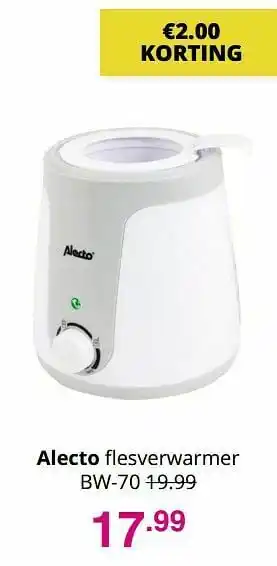 Alecto flesverwarmer bw-70