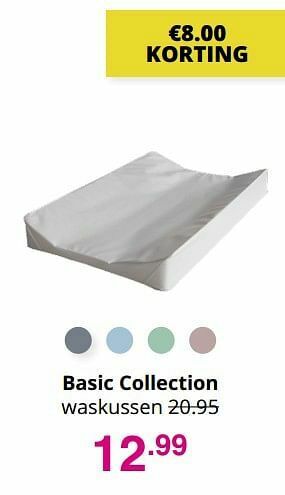 Baby & Tiener Basic collection waskussen aanbieding