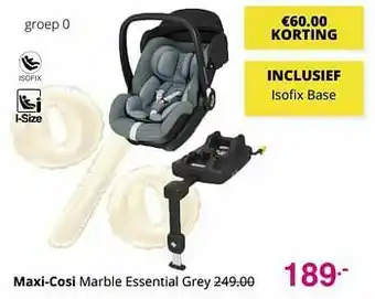 Baby & Tiener Maxi-cosi marble essential grey aanbieding