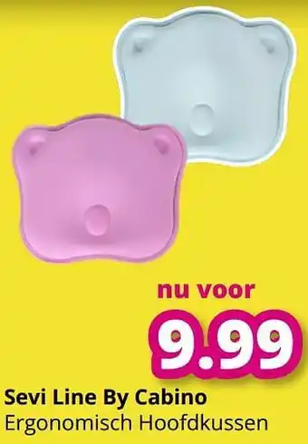 Sevi line by cabino ergonomisch hoofdkussen