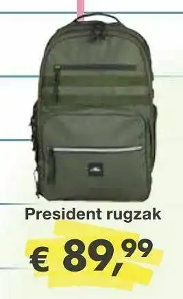 President rugzak