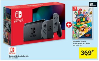 Carrefour Nintendo Switch Super Mario 3D World aanbieding