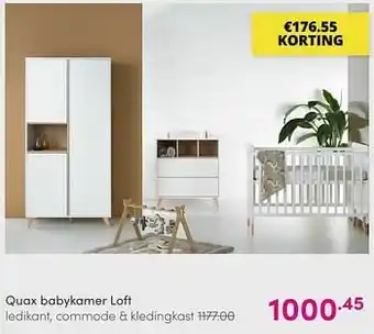 Baby & Tiener Quax babykamer loft aanbieding
