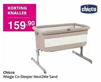 Baby & Tiener Chicco wiegje co-sleeper next2me sand aanbieding