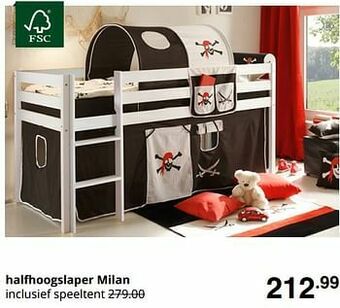 Baby & Tiener Halfhoogslaper milan aanbieding