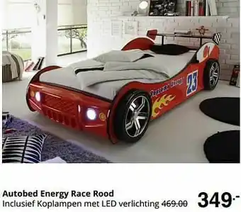 Autobed energy race rood