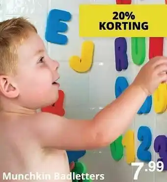 Baby & Tiener Munchkin badletters aanbieding