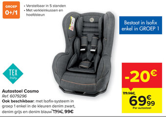 Autostoel Cosmo