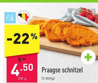 ALDI Praagse schnitzel 500g aanbieding