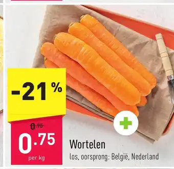 ALDI Wortelen per kg aanbieding