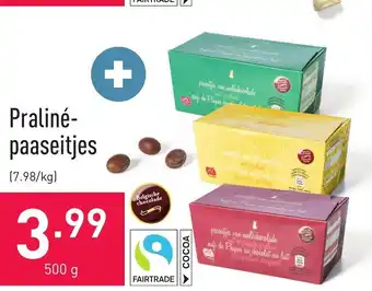 ALDI Praline paaseitjes 500g aanbieding