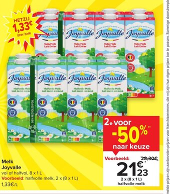 Carrefour Melk Joyvalle aanbieding