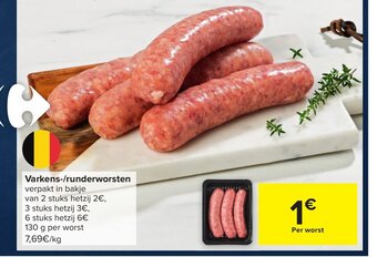 Varkens-/runderworsten