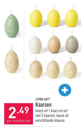 ALDI Living art kaarsen per stuk aanbieding