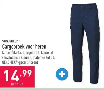 ALDI Straight up cargobroek voor heren per stuk aanbieding