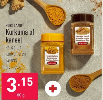 ALDI Portland Kurkuma of kaneel 180g aanbieding