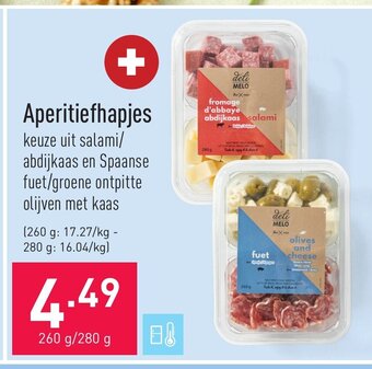 ALDI Aperitiefhapjes 260g aanbieding