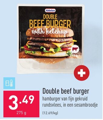 ALDI Double beef burger 275g aanbieding