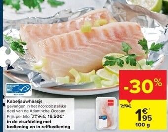 Carrefour Kabeljauwhaasje aanbieding