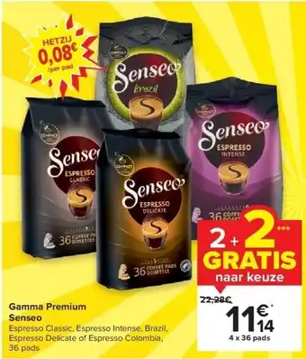 Carrefour Gamma premium senseo aanbieding