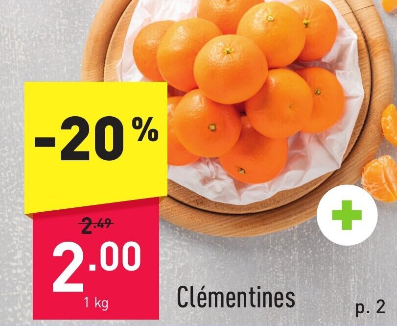 Clementines 1 kg promotie bij ALDI