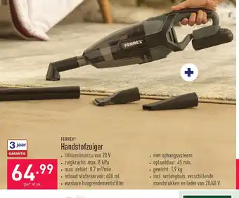 ALDI Ferrex Handstofzuiger per stuk aanbieding