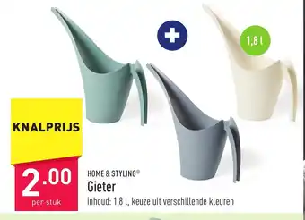 ALDI Home & Styling Gieter 1,8L per stuk aanbieding