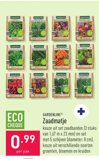 ALDI Gardenline Zaadmatje per pak aanbieding
